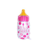 PartyCorp It's A Girl Baby Shower Milk Bottle, Pink Heart and Baby Girl Foil Balloon Bouquet, Decoration Set, DIY Pack Of 5